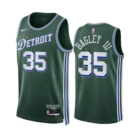 Dres Detroit Pistons Marvin Bagley III 35 Nike 2022-23 City Edition Zelena Swingman